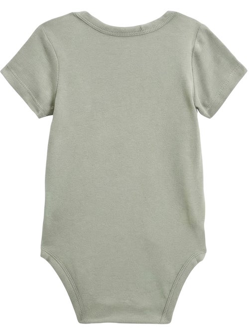 Lot de 3 bodies bébé manches courtes ouverture croisée Mini Rêve - Kiabi