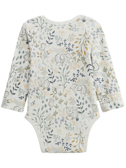 Lot de 3 bodies bébé manches longues Cacahuète - Kiabi