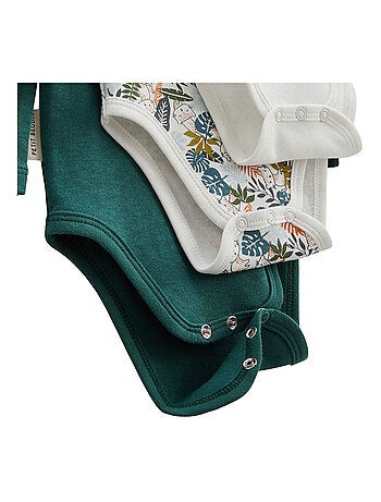 Lot de 3 bodies bébé manches longues Canopée