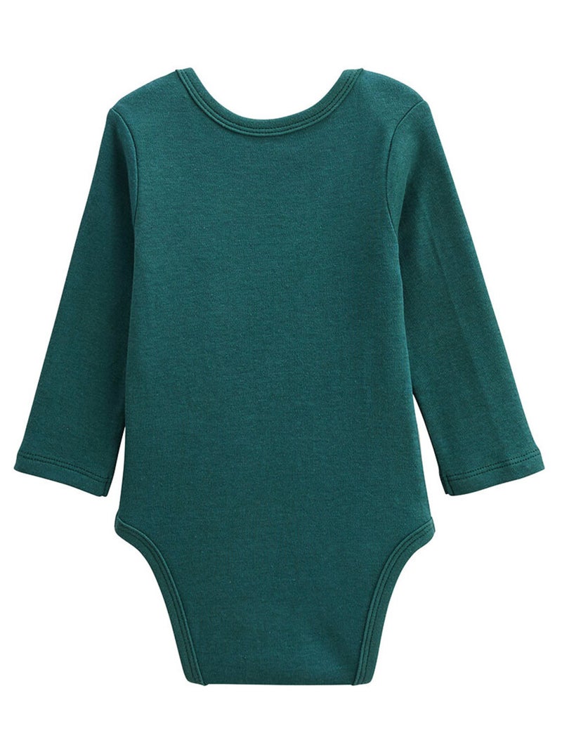 Lot de 3 bodies bébé manches longues Canopée Bleu - Kiabi