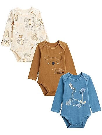 Lot de 3 bodies bébé manches longues Constellation
