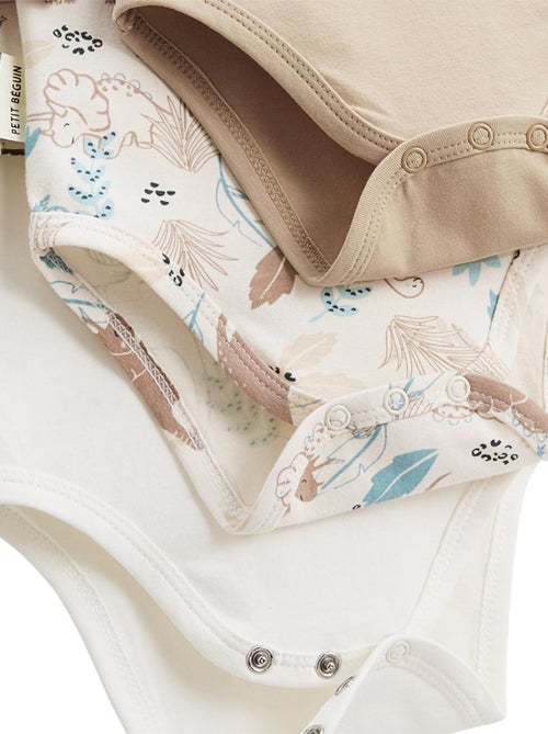 Lot de 3 bodies bébé manches longues Cracotte - Kiabi