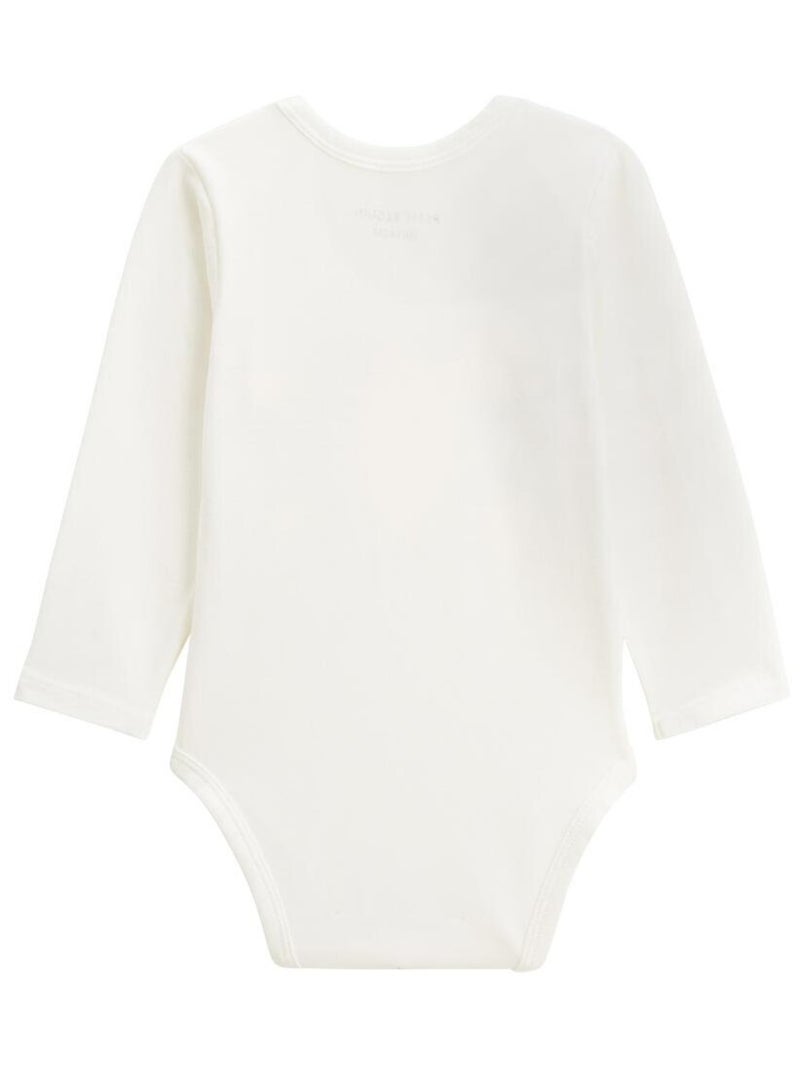 Lot de 3 bodies bébé manches longues Cracotte Ecru - Kiabi