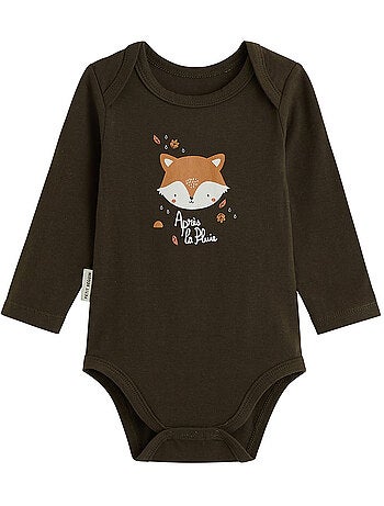 Lot de 3 bodies bébé manches longues Ginkgo