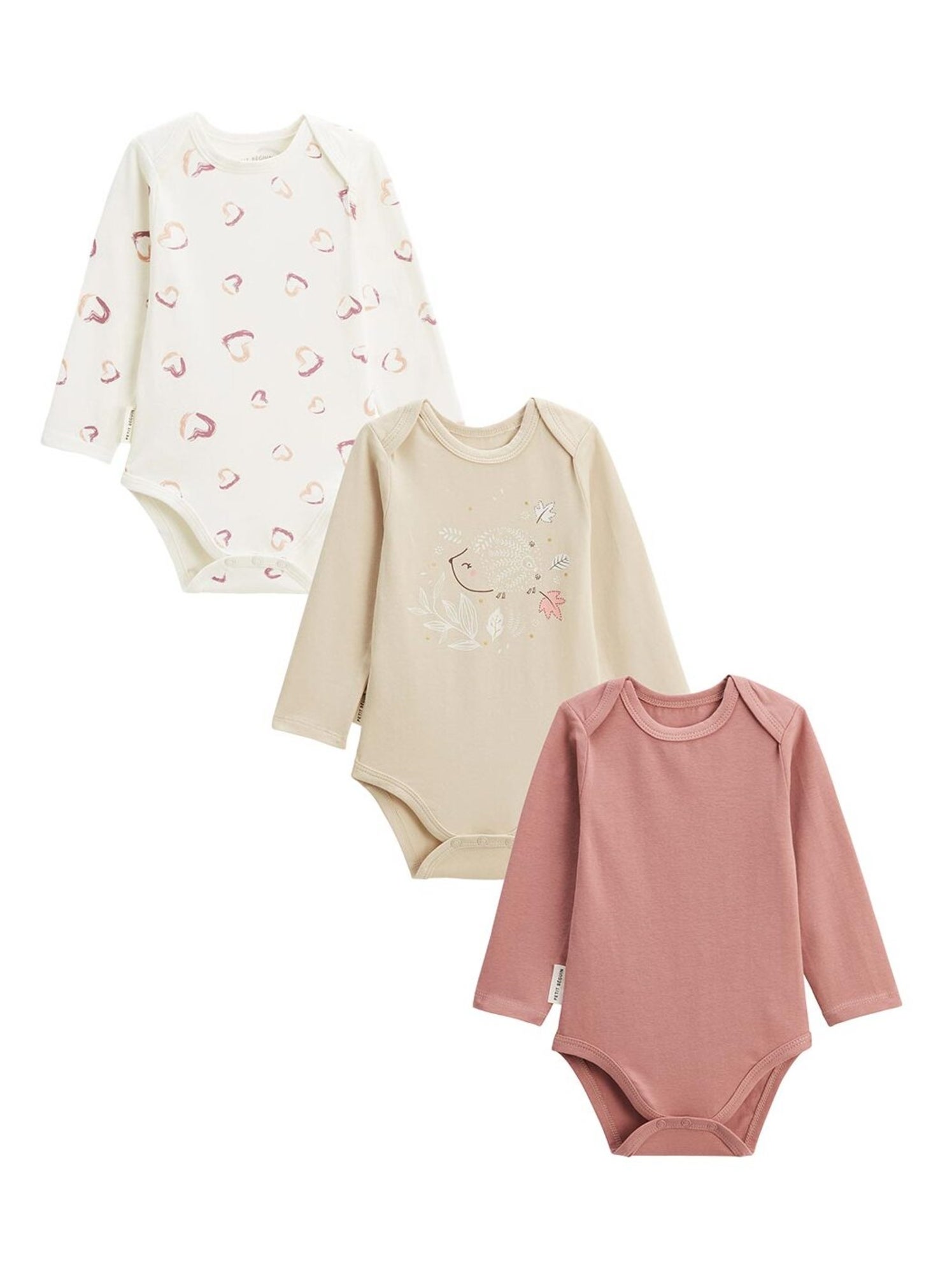 Lot de 3 bodies bébé manches longues Maya