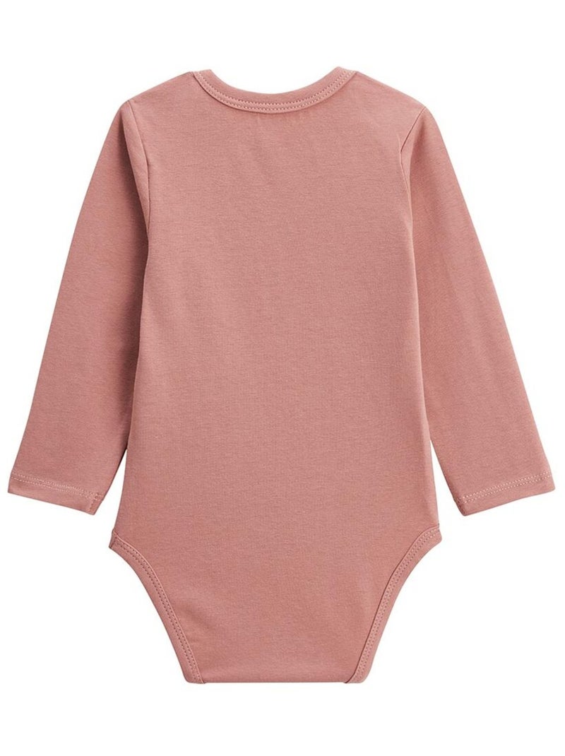 Lot de 3 bodies bébé manches longues Maya Rose - Kiabi