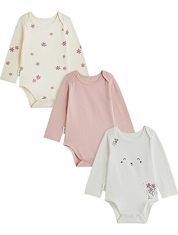 Lot de 3 bodies bébé manches longues misti