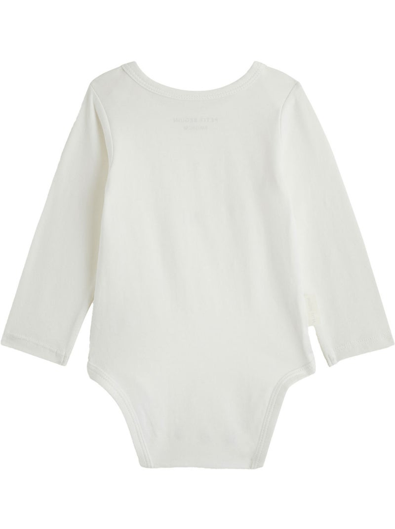 Lot de 3 bodies bébé manches longues misti Rose - Kiabi