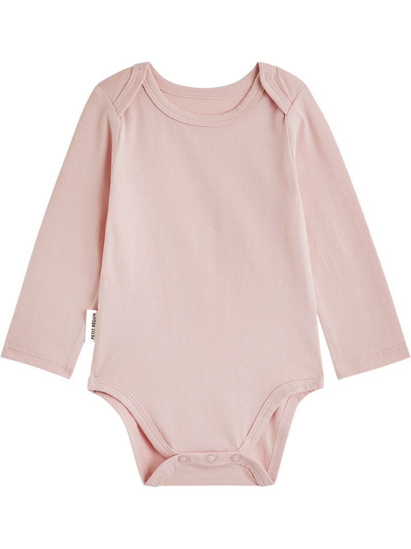 Lot de 3 bodies bébé manches longues misti Rose - Kiabi