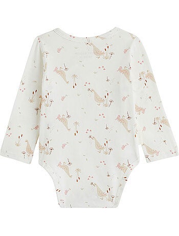Lot de 3 bodies bébé manches longues ouverture croisée margot