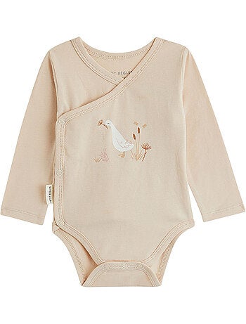 Lot de 3 bodies bébé manches longues ouverture croisée margot