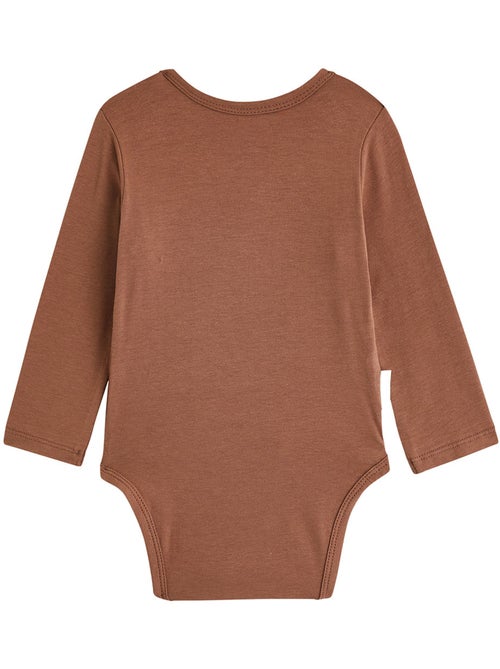Lot de 3 bodies bébé manches longues ouverture croisée - Kiabi Lot de 3 bodies bébé manches longues ouverture croisée - Kiabi