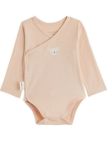 Lot de 3 bodies bébé manches longues ouverture croisée