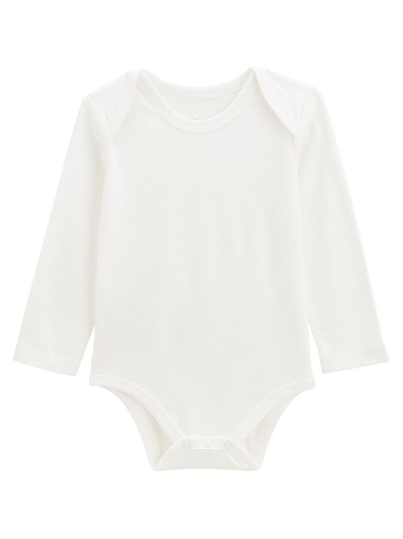 Lot de 3 bodies bébé manches longues Rose - Kiabi