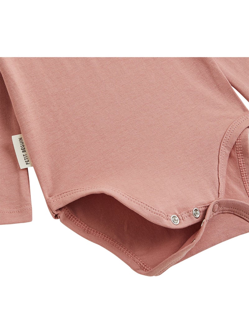 Lot de 3 bodies bébé manches longues Rose - Kiabi