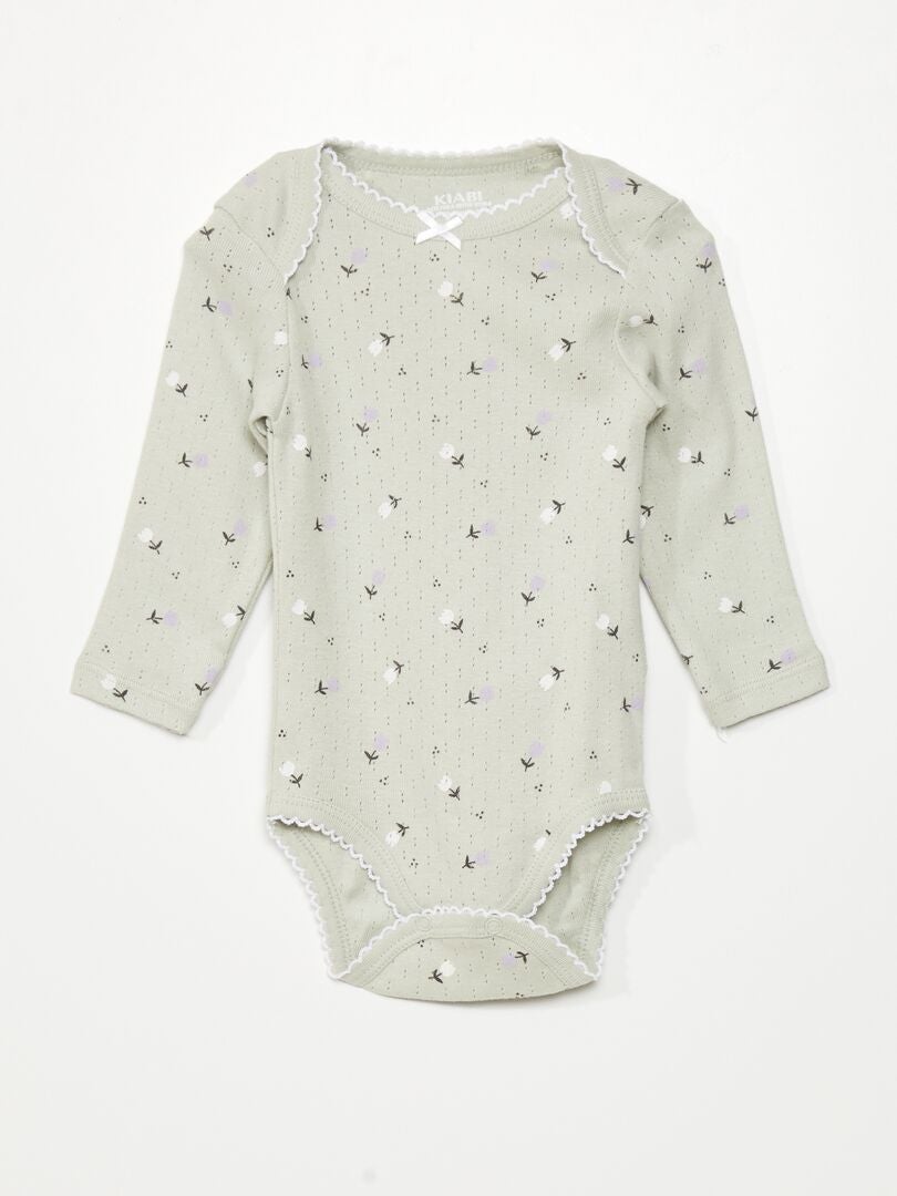 Lot De 2 Bodies En Coton Bébé Douceur (prématuré) - Gris - Kiabi - 12.49€