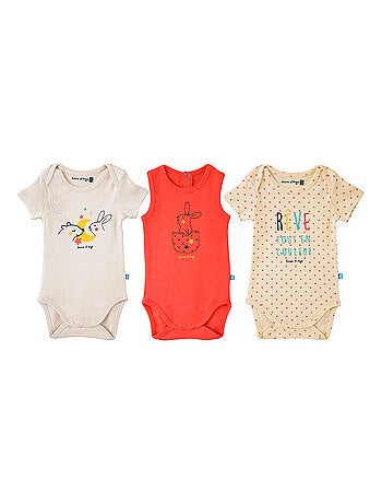 LOT DE 3 BODIES CENGIZ SUCRE D'ORGE