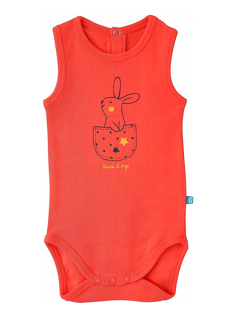 LOT DE 3 BODIES CENGIZ SUCRE D'ORGE Rose - Kiabi