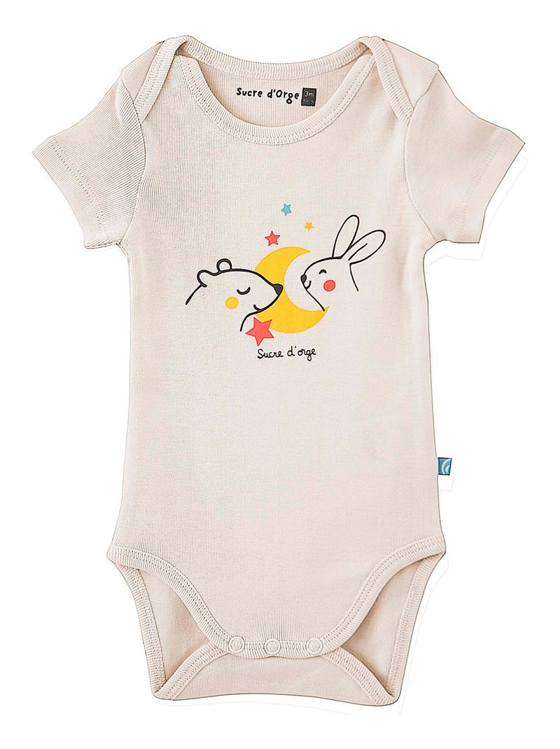 LOT DE 3 BODIES CENGIZ SUCRE D'ORGE Rose - Kiabi