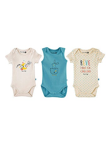 LOT DE 3 BODIES CHADYS SUCRE D'ORGE