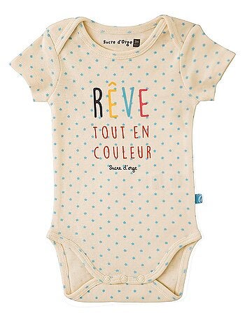 LOT DE 3 BODIES CHADYS SUCRE D'ORGE