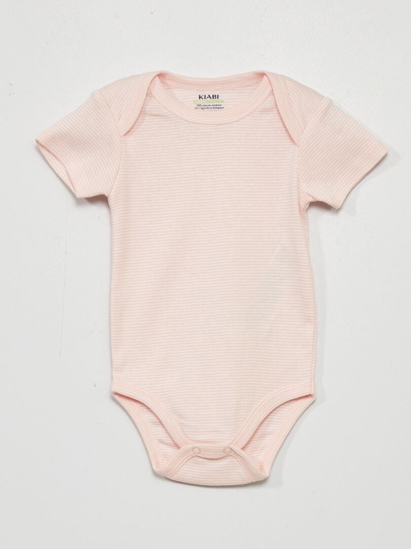 Lot de 3 bodies 'coccinelle' Rose/blanc - Kiabi