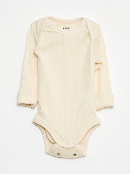 Lot de 3 bodies col US et manches longues - Kiabi