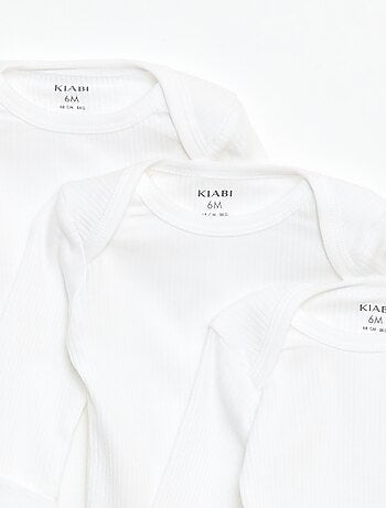 Lot de 3 bodies col US et manches longues