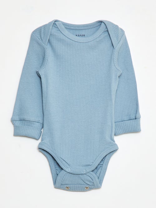 Lot de 3 bodies col US et manches longues - Kiabi