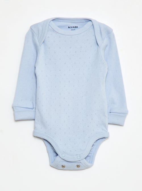 Lot de 3 bodies col US et manches longues - Kiabi