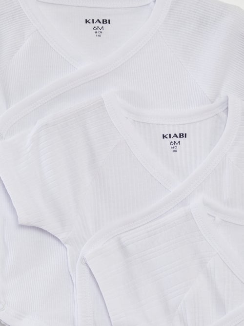 Lot de 3 bodies côtelés - Kiabi