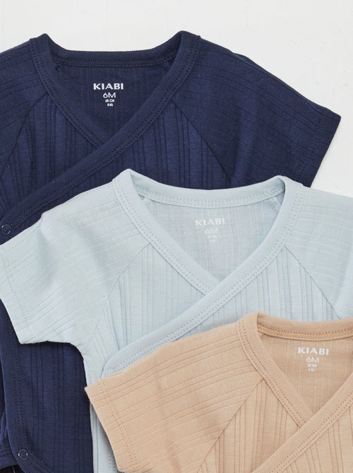 Lot de 3 bodies côtelés - Kiabi