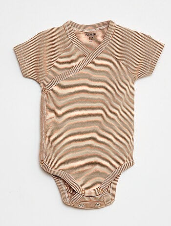 Lot de 3 bodies croisés évolutifs à manches courtes