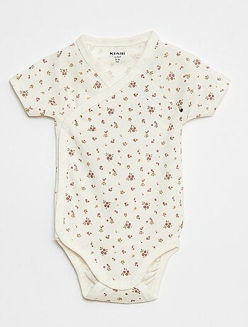 Lot de 3 bodies croisés évolutifs à manches courtes