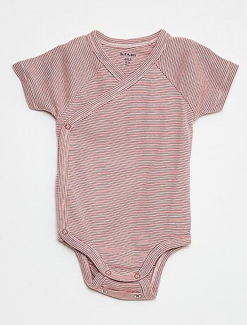 Lot de 3 bodies croisés évolutifs à manches courtes