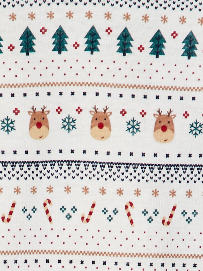 Lot de 3 bodies de Noël Vert/rouge/blanc - Kiabi