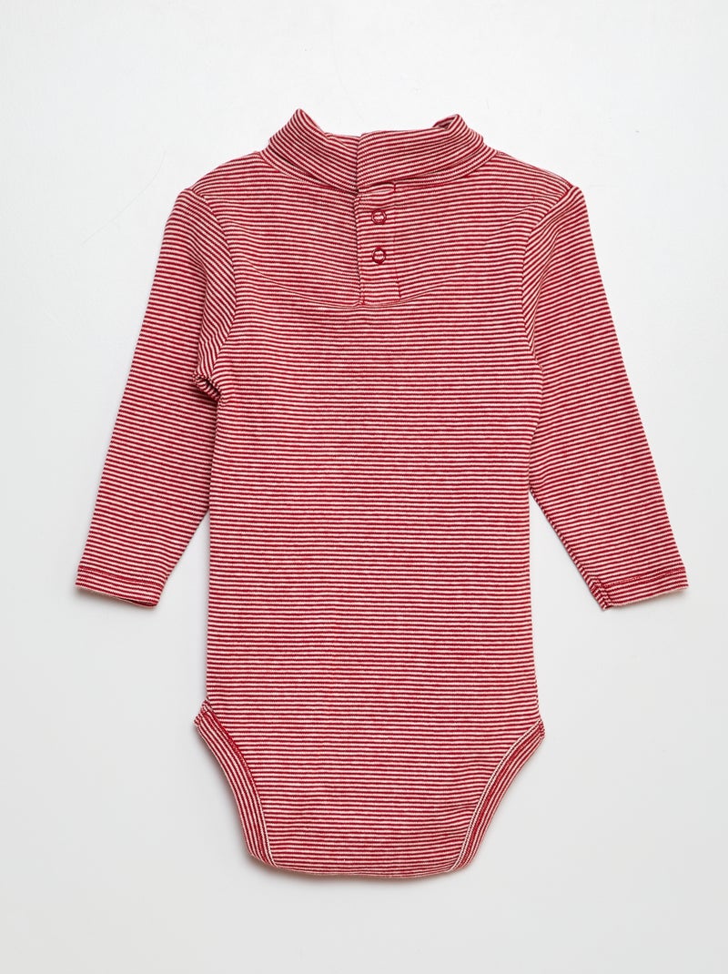 Lot de 3 bodies de Noël Vert/rouge/blanc - Kiabi