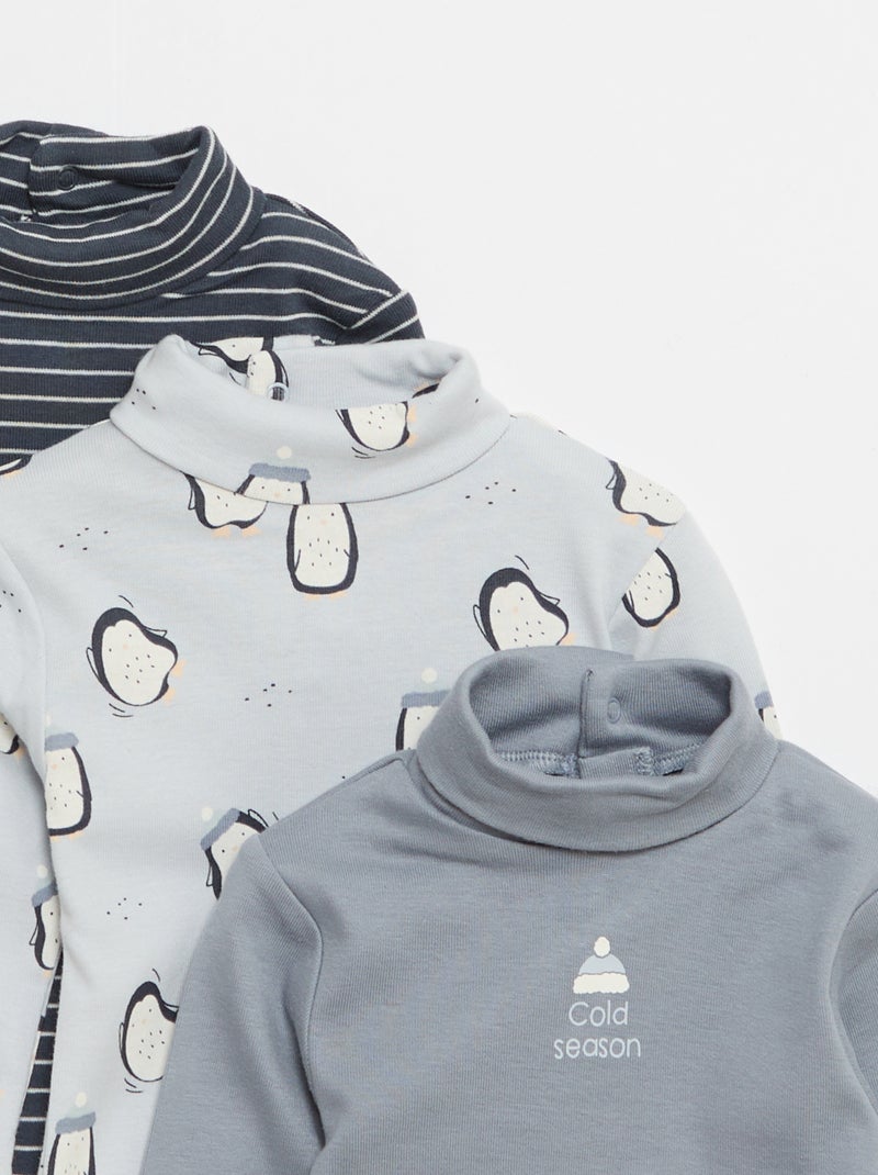 Lot de 3 bodies durable Bleu - Kiabi