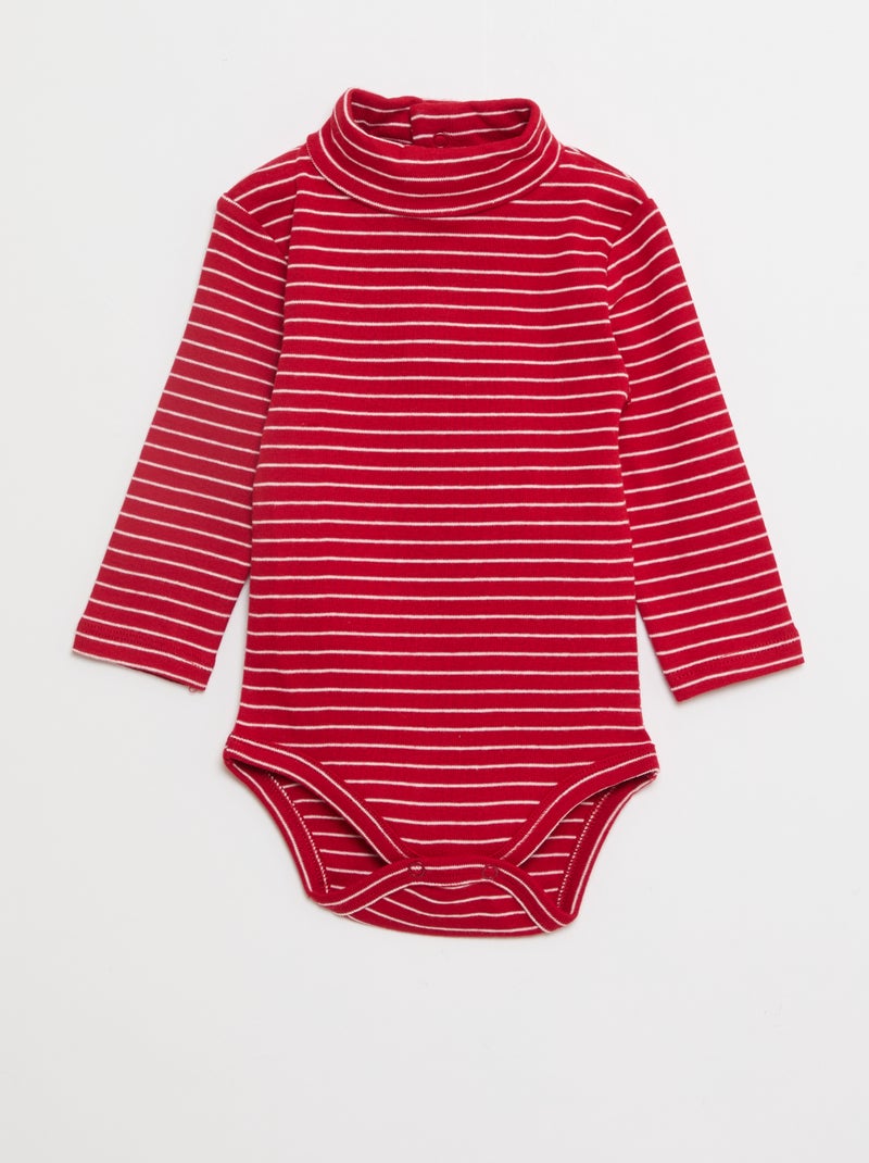 Lot de 3 bodies durable Rouge - Kiabi