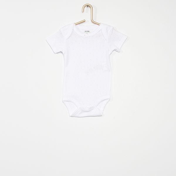 Lot De 3 Bodies Eco Concus Bebe Fille Blanc Kiabi 8 00