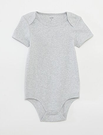Lot de 3 bodies en coton - collection facile à enfiler
