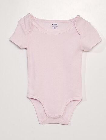 Lot de 3 bodies en coton - collection facile à enfiler