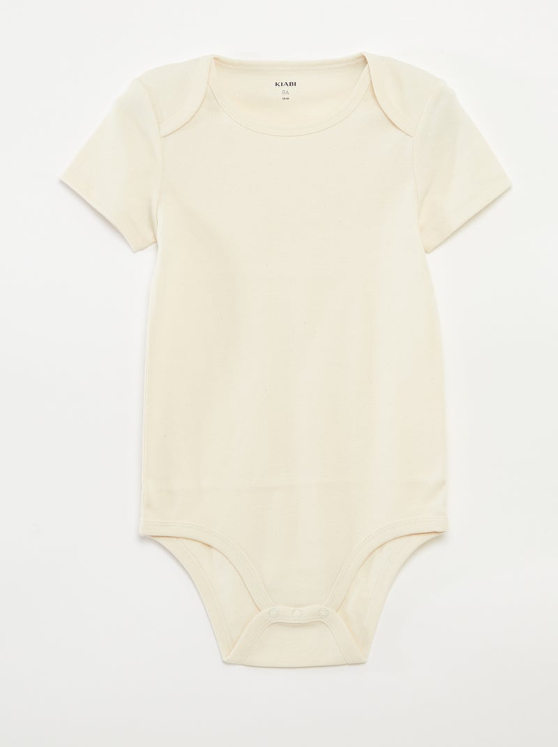 Lot de 3 bodies en coton - collection facile à enfiler ROSE - Kiabi