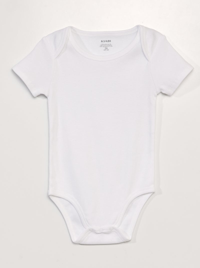 Lot de 3 bodies en coton - So Easy Bleu - Kiabi