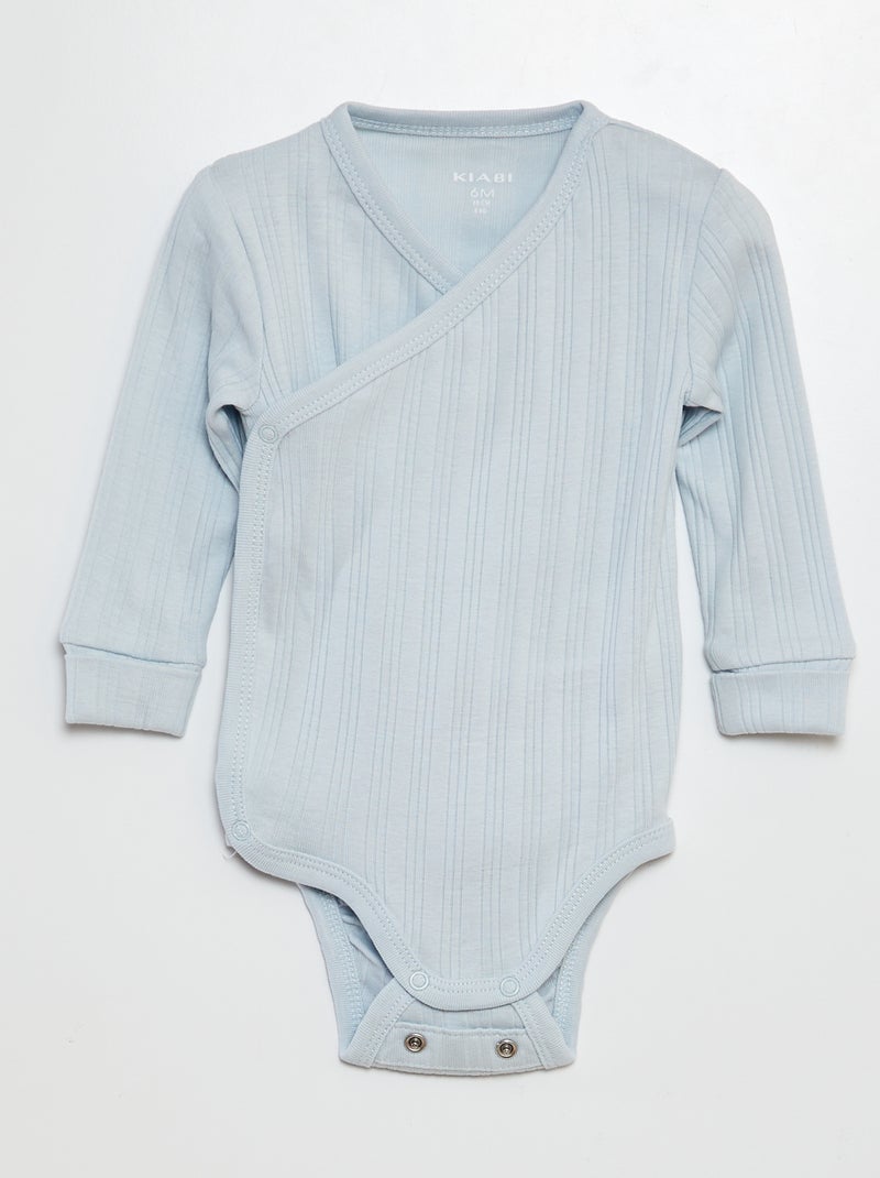 Lot de 3 bodies évolutif Bleu - Kiabi