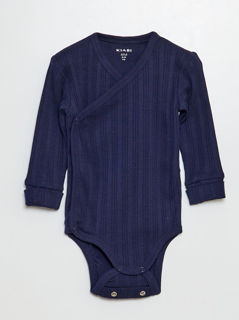 Lot de 3 bodies évolutif Bleu - Kiabi