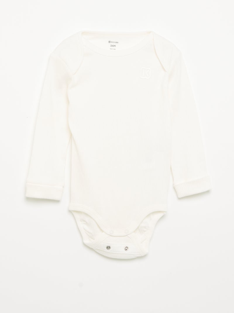 Lot de 3 bodies évolutifs - Kiabi Bleu - Kiabi