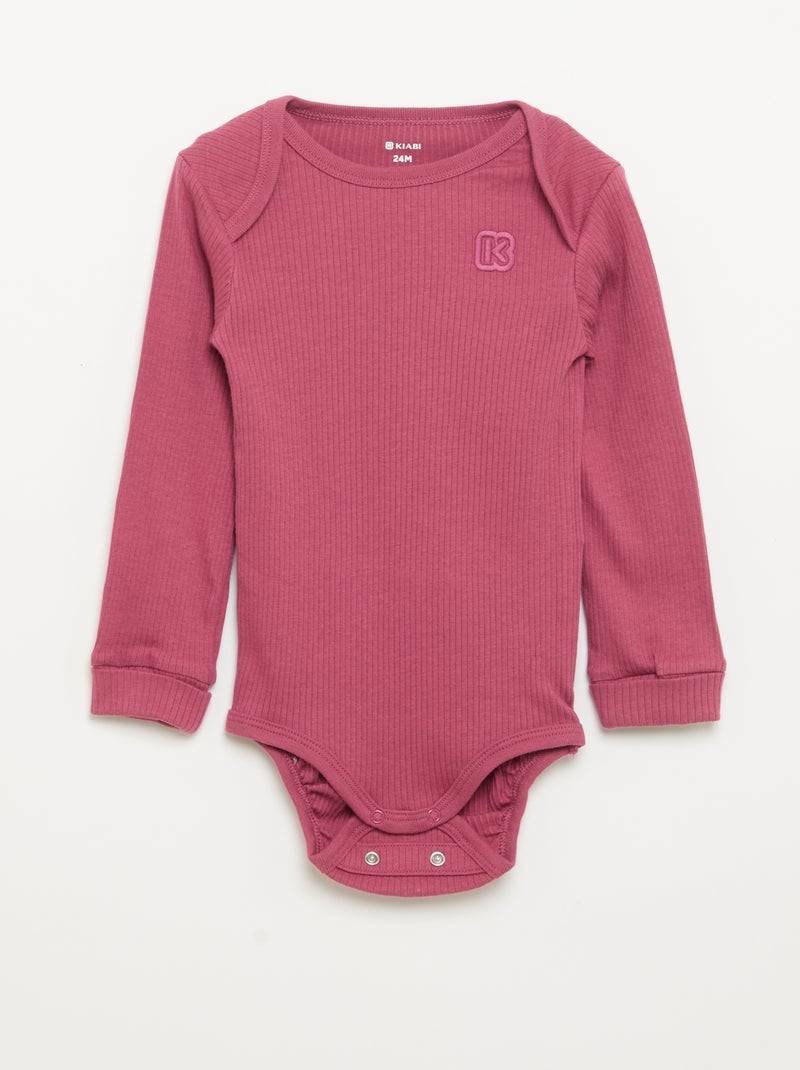 Lot de 3 bodies évolutifs - Kiabi Rose - Kiabi