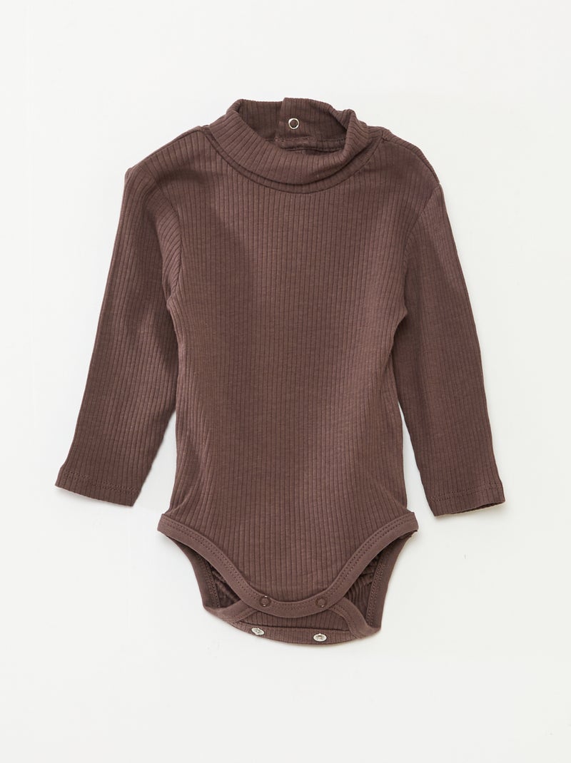 Lot de 3 bodies évolutifs en maille pointelle Beige - Kiabi