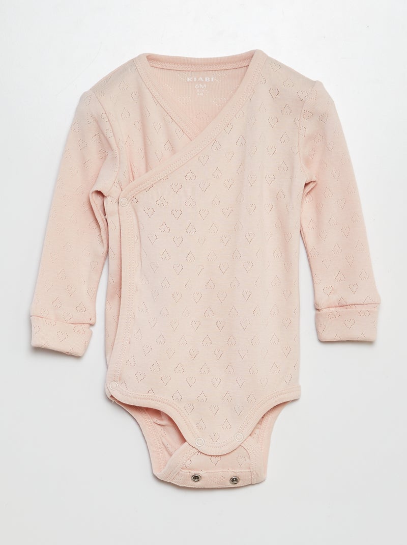 Lot de 3 bodies évolutifs Rose - Kiabi